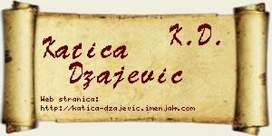 Katica Džajević vizit kartica